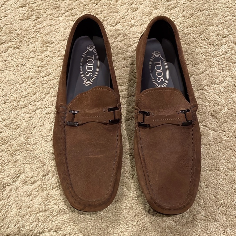 Tods Suede Loafers.